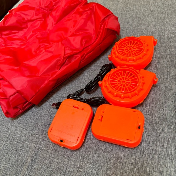 Two Adult Inflatable Costume, Red Tube Dancer with Wacky Waving Arm Flailing. - Picture 4 of 11